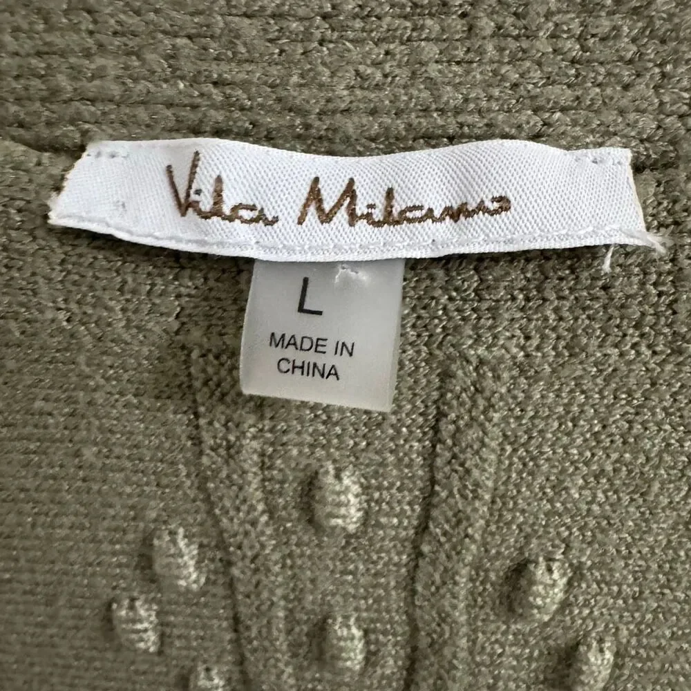 Vila Milano Green Thick Knit Slouchy Sweater L